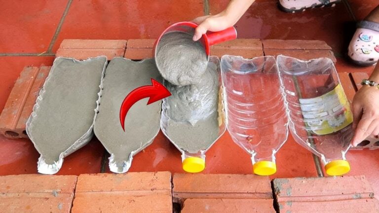 Wlej 7 kg cementu w butelki plastikowe i odkryj niezwykłe efekty!
