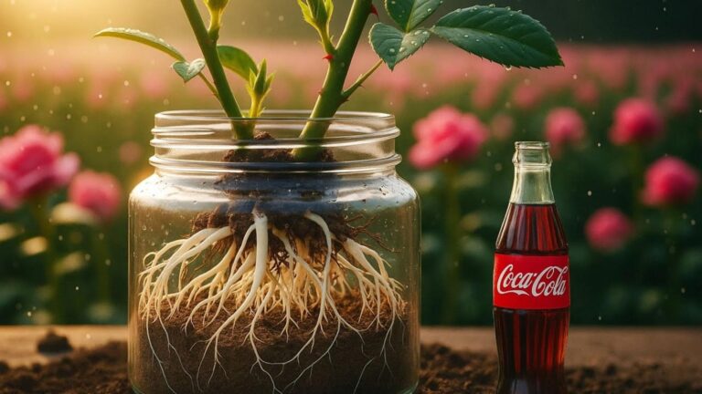 Jak uzyskać 5 razy więcej korzeni w różach z Coca-Colą i miodem!