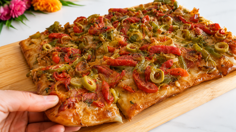 Lekka pizza warzywna – pyszna alternatywa z zaledwie 160 kcal na 100 g