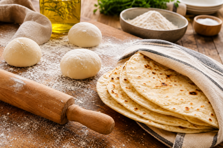 Domowe tortille pszenne – miękkie i łatwe do przygotowania